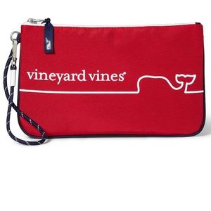 Vineyard Vines Wristlet NWT Red Whale Line Purse